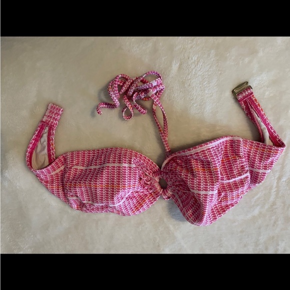 Vineyard Vines Bandeau whale print halter XSmall bikini bathing suit top - Picture 6 of 11